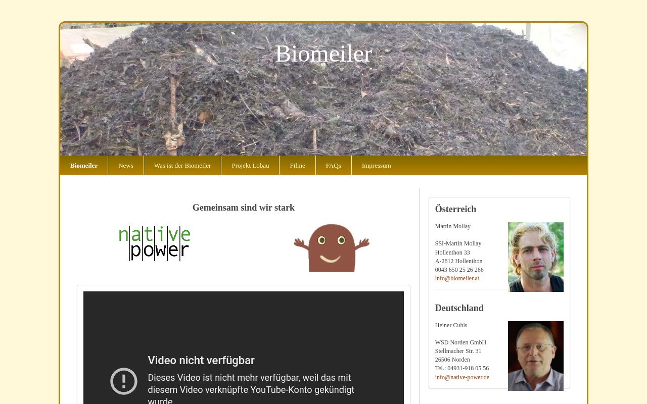 biomeiler.at Screenshot