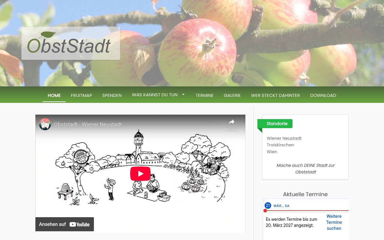 obststadt.at Screenshot